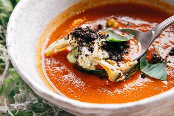 Rode curry kippensoep
